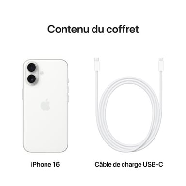 iPhone 16 (5G) Bianco, 128 GB
