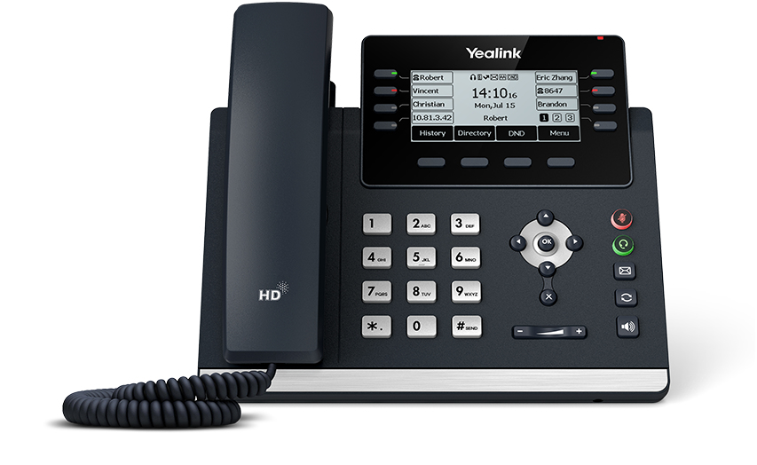 Yealink SIP-T43U téléphone fixe Gris 12 lignes LCD Wifi - Neuf