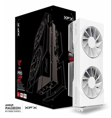 XFX RX-96TSW8GWQ scheda video AMD Radeon RX 9060 XT 8 GB GDDR6 (XFX VGA 8GB RADEON RX9060XT SWIFT DF OC WHITE Gaming 2xDP/1xHDMI Swift Radeon RX 9060XT OC WHITE Gaming Edition 8GB)