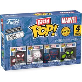 Pack 4 Figurines Funko Bitty Pop Spider Man Miles Morales - vue 2