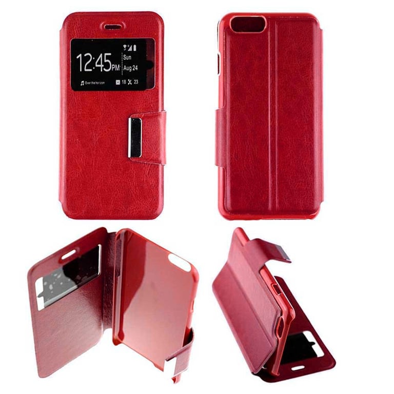 Etui Folio Rouge compatible Apple iPhone 7 Plus iPhone 8 Plus - 1001 coques