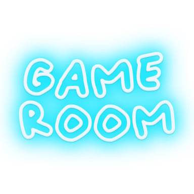 Candyshock LED Décorative Game Room – Néon LED sur Plexi, USB-A, Fixation Murale Incluse -Bleu
