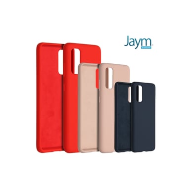 JAYM - Coque Silicone Premium Rouge pour Apple iPhone 14 - 100% Silicone et Microfibre - Renforcée et Ultra Doux