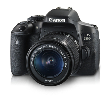 Canon EOS 750D Noir - vue 1