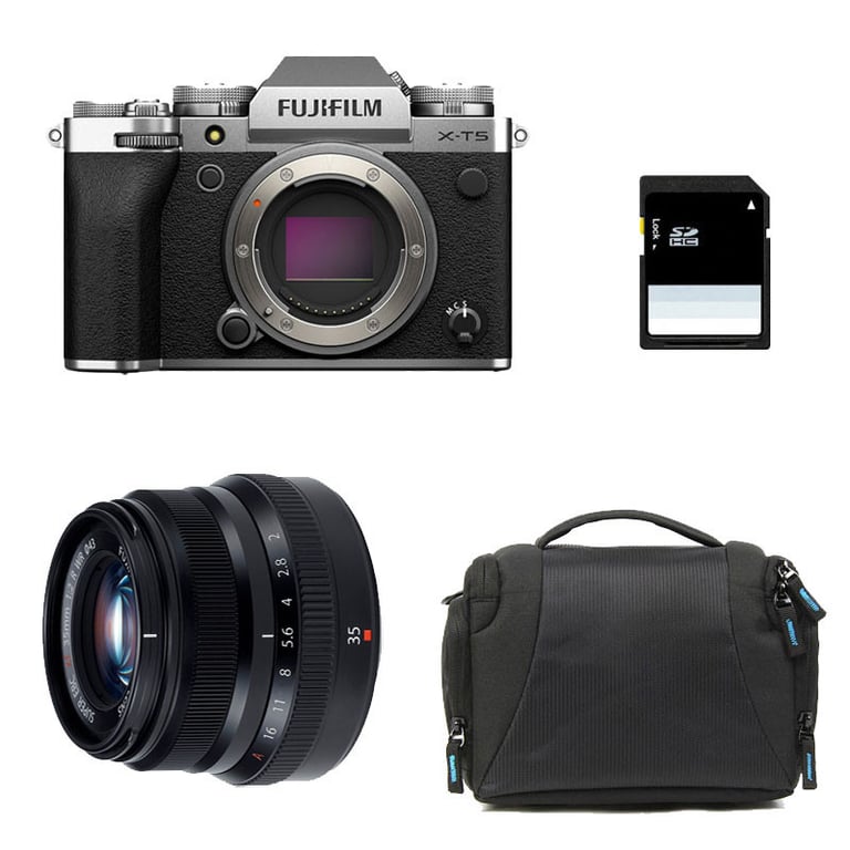 Appareil Photo Numérique Fujifilm X-T5 – 40,2 MP, Objectif 35mm f/2 WR, Sac, Carte SD 8 Go - vue 2
