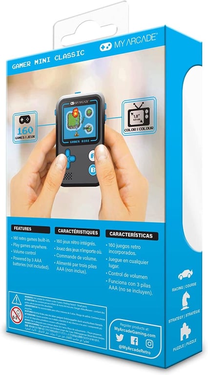 Console portable My Arcade Gamer Mini 160 jeux intégrés Écran couleur 5 cm - vue 9