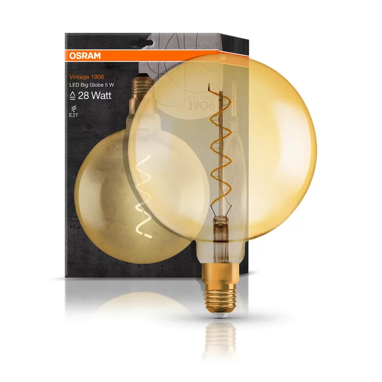 OSRAM Ampoule LED globe 200 mm édition 1906 filament or =28 E2 - vue 3
