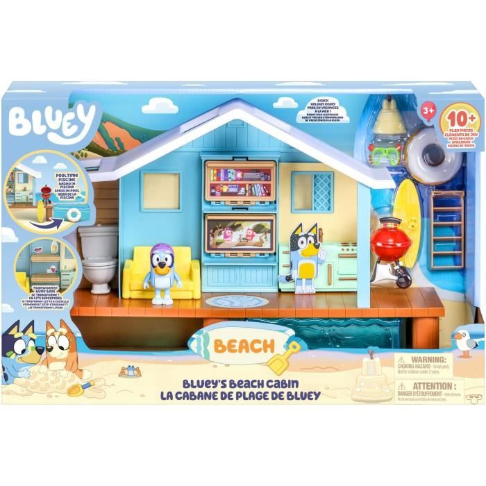 Cabane de Plage de Bluey BLUEY Set de jeu avec figurine exclusive et plus de 10 accessoires - vue 3