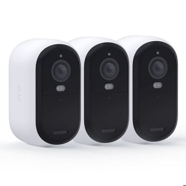 Arlo Essential Caméra de sécurité extérieure 2K, pack de 3