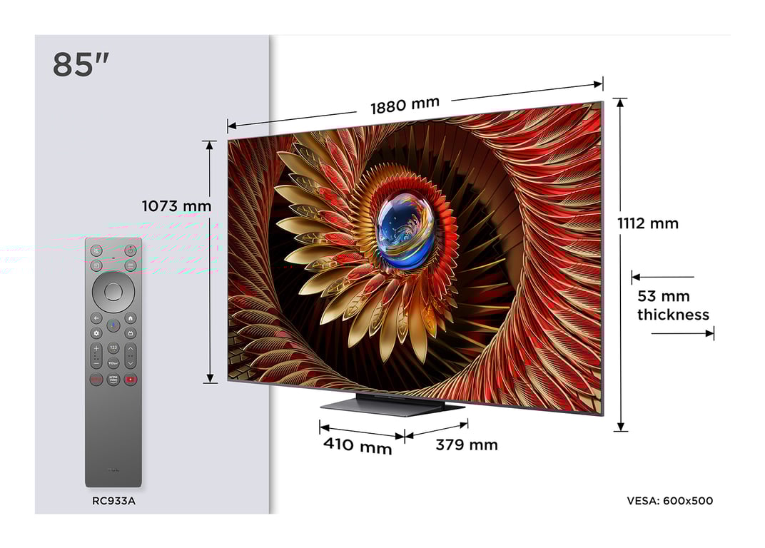 TV Mini Led Mini LED Premium 85C89K 2025 - vue 5