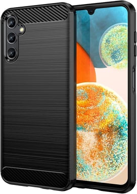 Samsung Galaxy A14 5G coque style carbone noir