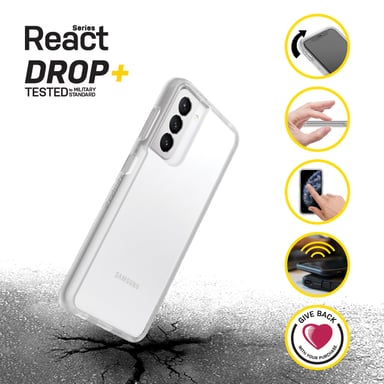 OtterBox React Series pour Samsung Galaxy S21+ 5G, transparente Samsung Galaxy S21+ 5G