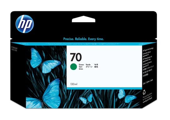 HP 70 - 130 ml - vert - original - DesignJet - cartouche d'encre - pour DesignJet HD Pro MFP, T120, Z2100, Z3100, Z3100ps, Z3200, Z3200ps, Z5200, Z5400