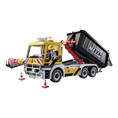 Playmobil City Action Camión con Volquete y Plataforma con Figura de Personaje Multicolor