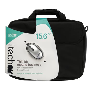 Techair Classic basic 39,6 cm (15,6'') Maletín Toploader Negro