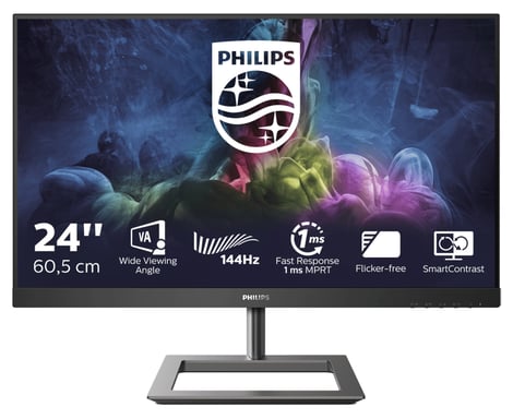 Philips E Line 242E1GAJ/00 Pantalla LED de 60,5 cm (23,8'') LCD Full HD de 1920 x 1080 píxeles Negro, Cromo