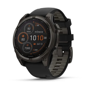 Garmin fenix 8 3,3 cm (1.3'') 51 mm Numérique 260 x 260 pixels Écran tactile Titane Wifi GPS (satellite)