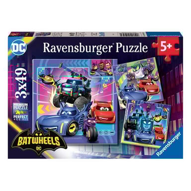 Puzzle Batwheels Premium 3x49 pezzi per bambini