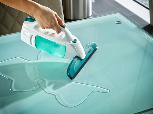 Leifheit 51003 laveur de vitres électriques Bleu, Blanc