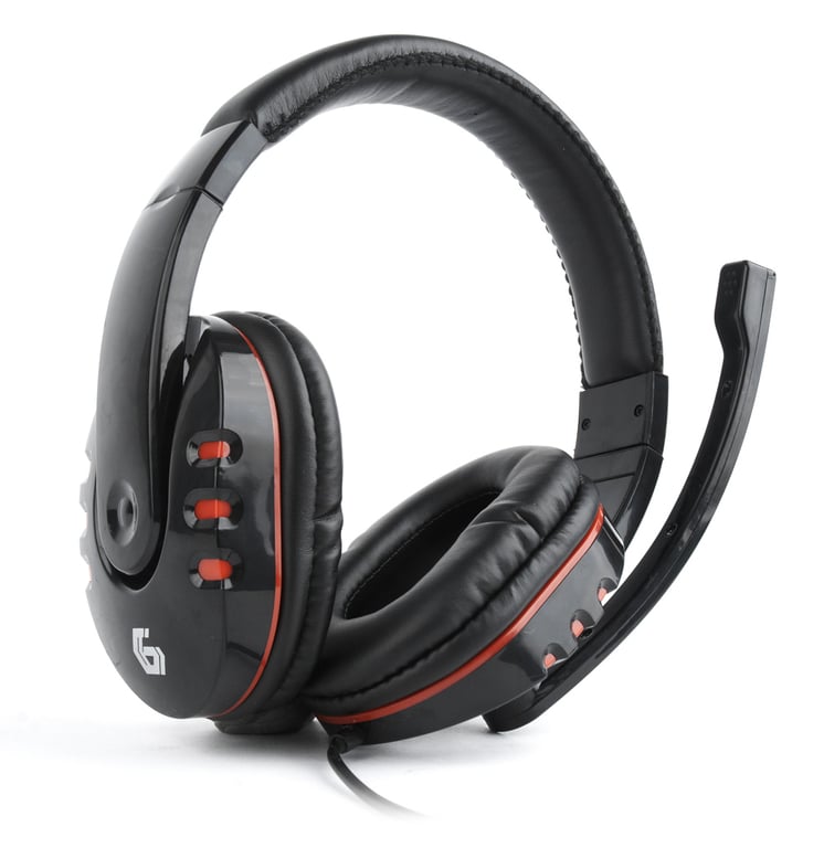 Gembird GHS-402 casque Avec fil Arceau Gaming Noir - Neuf