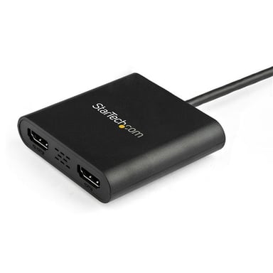 StarTech.com Adaptateur USB 3.0 vers Dual HDMI - 2x1080p / 1x4K 30Hz - Carte Graphique/Vidéo Externe - Adaptateur d'Affichage Double Écran USB Type-A vers HDMI - Uniquement Windows - Noir