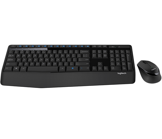 Logitech Wireless Combo MK345 clavier Souris incluse Universel USB Français Noir - Neuf