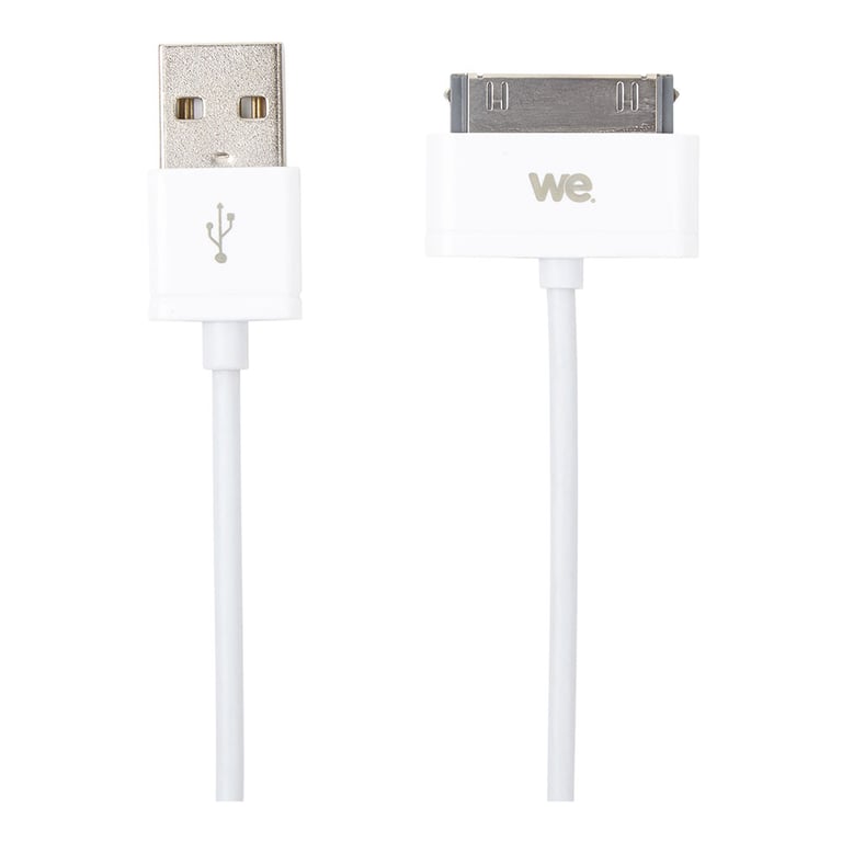 WE Câble USB Apple pour iphone 4 et 4S - 1 mètre