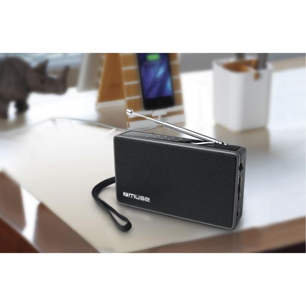 Radio Portable Muse M-030 R – Analogique FM/MW Commande de Volume Rotatif - vue 2
