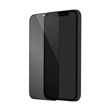 Protection d'écran Privée en verre trempé (100% de surface couverte) pour Apple iPhone 12/12 Pro, Noir