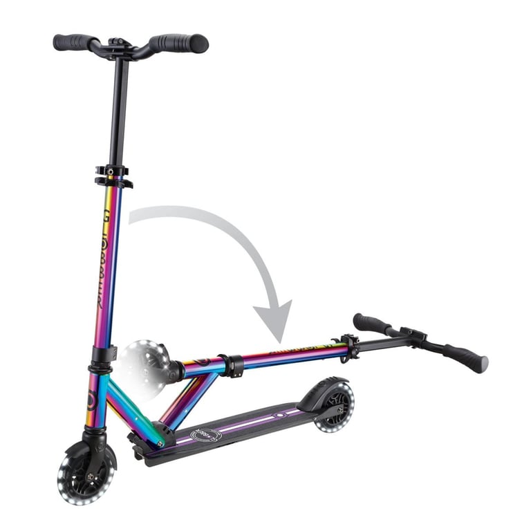 Trottinette enfant Globber Flow Element Lights Néochrome - vue 3