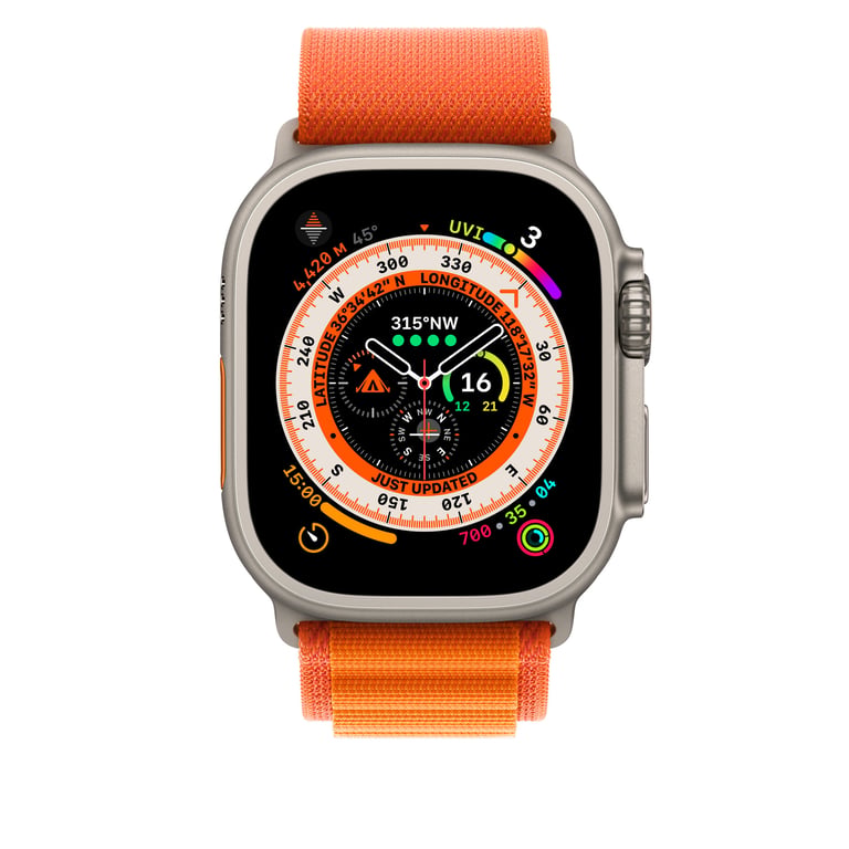 Bracelet Apple Watch 49mm Alpine Loop - vue 3