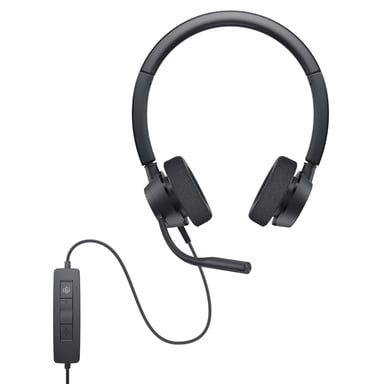 DELL WH3022 Casque Avec fil Arceau Bureau/Centre d'appels Noir