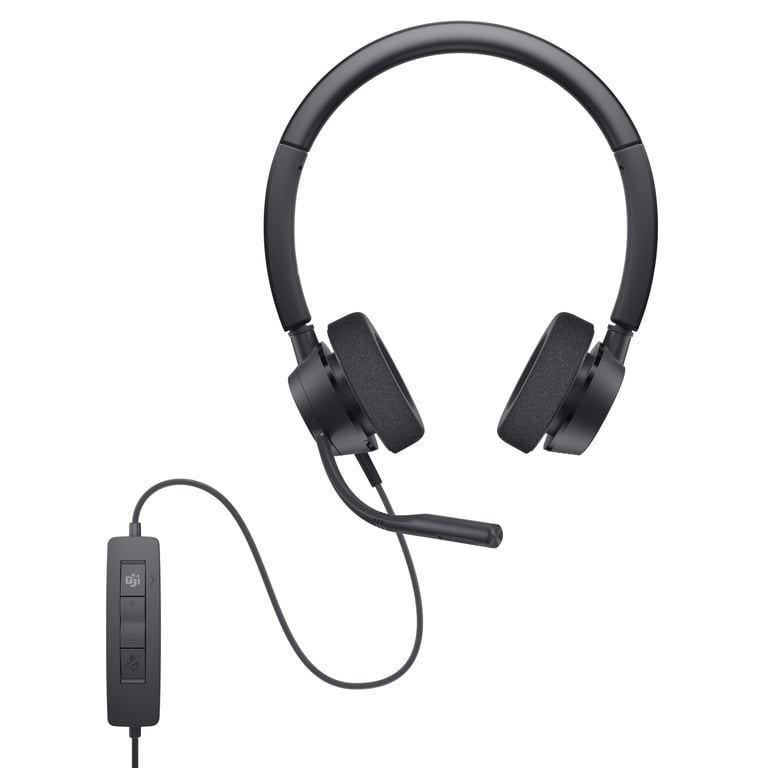 DELL WH3022 Casque Avec fil Arceau BureauCentre d'appels Neuf