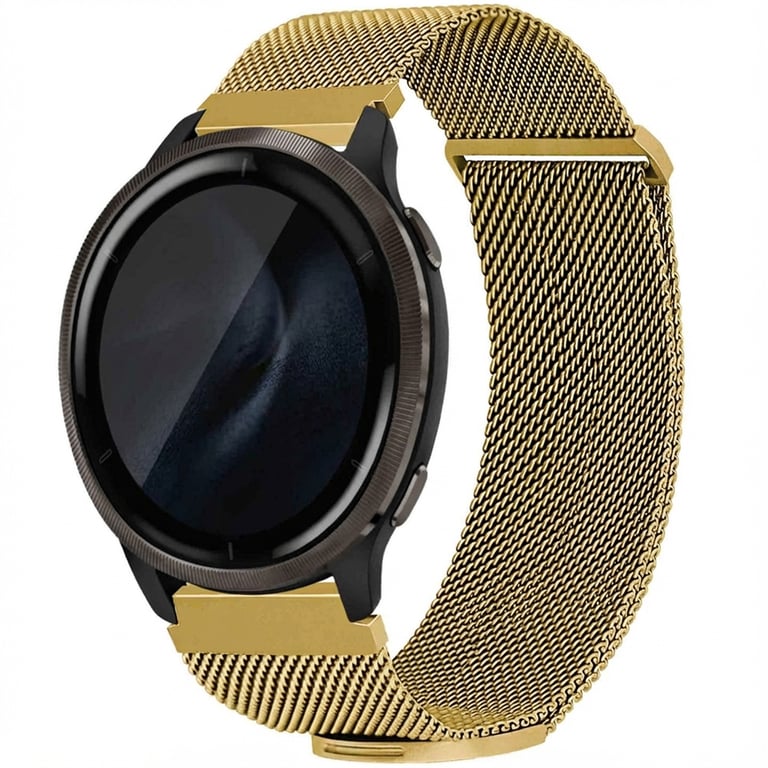 imoshion Bracelet magnétique milanais - Connexion universelle 22 mm - Taille M - Doré - Neuf