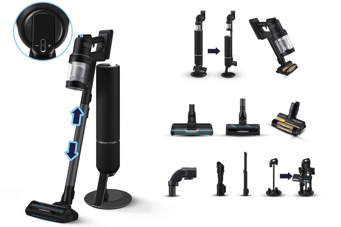 Samsung BESPOKE JET AI VS28C9784QK - vue 3