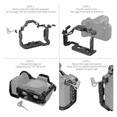 SMALLRIG Cage “Black Mamba” pour Panasonic LUMIX S5 II - 4023