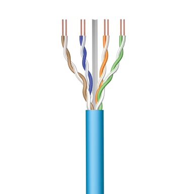 Ewent Bobina Cable Red CAT6A U-UTP,LSZH,50m