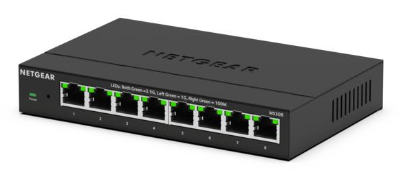NETGEAR MS308E Non-géré 2.5G Ethernet (100/1000/2500) Noir