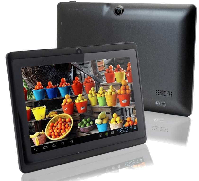 Tablette Tactile Noire Android Version 4.1 Écran 7 Pouces Liseuse Numérique 10Go Plastique YONIS