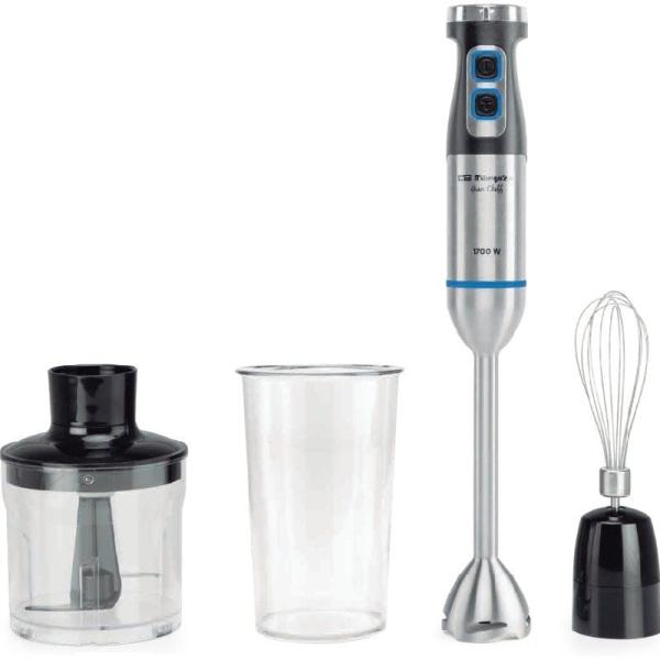 Mixeur plongeant Orbegozo BT 5017 vitesse réglable inox accessoires - vue 3
