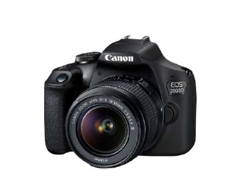 Canon EOS 2000D 18-55 DC + SB130 + 16GB Juego de cámara SLR 24,1 MP CMOS 6000 x 4000 Pixeles Negro