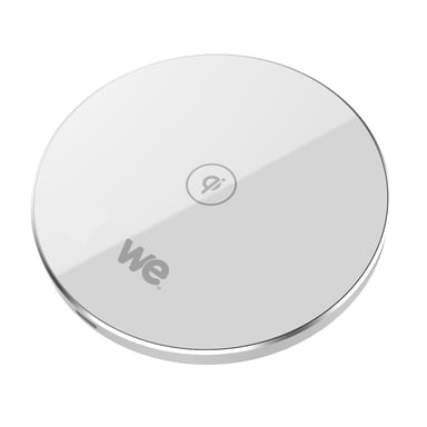 WE Universal 10 W Wireless Qi Charging Pad, Cargador de inducción, sin contacto - Blanco