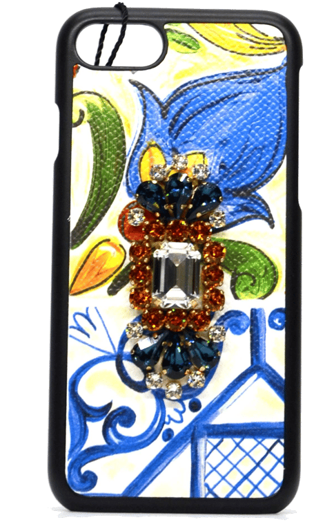 Dolce & Gabbana Coque Majolica Jewel iPhone 7-8-SE 2&3 Case