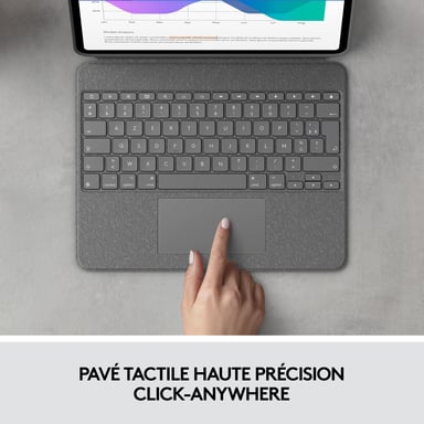 Teclado y funda - Tablet - Logitech - COMBO TOUCH IPAD AIR PRO 12.9 - APPLE