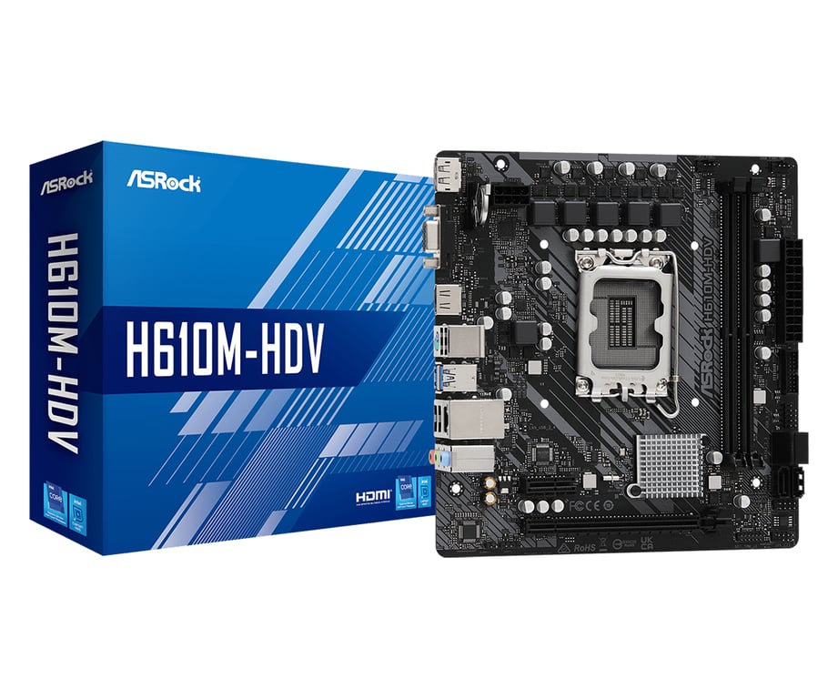 ASRock H610M HDV - vue 1