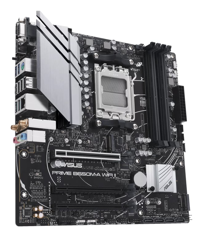 Asus PRIME B650M A WIFI II B650AM5DDR5mATX - vue 2