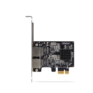 StarTech.com Tarjeta de Red PCIe Gigabit de 2 Puertos, Tarjeta NIC PCI Express 10/100/1000Mbps, Doble Realtek RTL8111H, Funciona con Windows y Linux, Conforme TAA