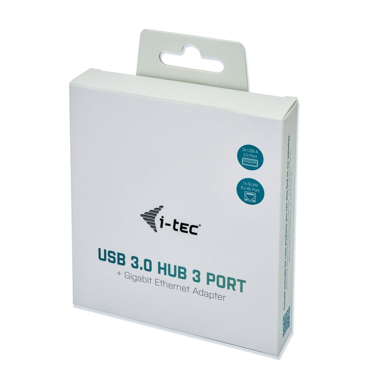 i-tec - USB 3.0 Métal 3-Port USB HUB avec Gigabit Ethernet