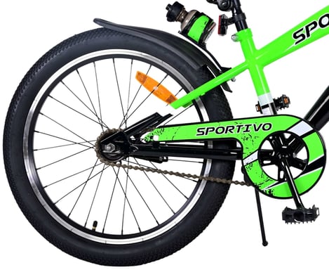 Volare 22114 City Bike Nero, Verde 20 '' bici