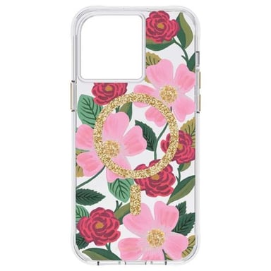 Cover per iPhone 14 Pro MagSafe stampa Floral Rose Garden Rifle Paper